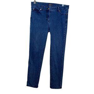 J.McLaughlin Womens High-Waisted Slim Fit Blue Denim Jeans Size 8